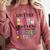 Can't Talk Right Now Doing Teacher Stuff Comfort Colors Sweatshirt Crimson