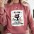 Cat It's Fine I'm Fine Everything Is Fine Teacher Life Comfort Colors Sweatshirt Crimson