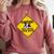 Caution Sign Boston Terrier Dog Bostie Puppy Comfort Colors Sweatshirt Crimson