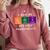 Chemisty Science Teacher Periodic Table Halloween Comfort Colors Sweatshirt Crimson