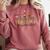 Christian Teacher Teaching Is My Ministry Faith Bible Verse Comfort Colors Sweatshirt Crimson