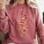 Christmas Musical Note Music Lover Teacher Sing Carols Jesus Comfort Colors Sweatshirt Crimson