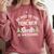 Christmas Be Nice To The Teacher Santa Is Watching Xmas Comfort Colors Sweatshirt Crimson