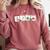 Christmas Santa Special Education SPED Teacher Xmas PJ Comfort Colors Sweatshirt Crimson
