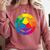 Color Wheel Palette Shirt Artist Painter Art Teacher Tshirt Comfort Colors Sweatshirt Crimson