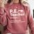 Cool PE Teacher Art For Men Women Physical Education Teacher Comfort Colors Sweatshirt Crimson