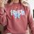 Coquette Bow Teach Teacher Happy First Day Back To School Comfort Colors Sweatshirt Crimson Coquette Bow Teach Teacher Happy First Day Back To School Comfort Colors Sweatshirt Crimson