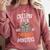 Creepin It Real With My 2nd Grade Monsters Halloween Teacher For Men Women Kids Comfort Colors Sweatshirt Crimson