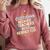Custodian Because Teachers Need Heroes Too School Janitor Comfort Colors Sweatshirt Crimson