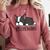 Cute Boston Terrier Boston Mama Comfort Colors Sweatshirt Crimson