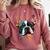 Cute Boston Terrier Puppy Dog Art Lover Unique Painting For Men Women Kids Comfort Colors Sweatshirt Crimson