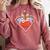 Cute Distressed Super Teacher Superhero Apple Comfort Colors Sweatshirt Crimson Cute Distressed Super Teacher Superhero Apple Comfort Colors Sweatshirt Crimson
