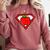 Cute Distressed Super Teacher Superhero Apple Shirt Comfort Colors Sweatshirt Crimson Cute Distressed Super Teacher Superhero Apple Shirt Comfort Colors Sweatshirt Crimson