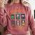 Cute Halloween Teacher Comfort Colors Sweatshirt Crimson Cute Halloween Teacher Comfort Colors Sweatshirt Crimson