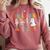 Cute Inclusion Isn't Scary Teacher Skeleton Ghost Halloween Comfort Colors Sweatshirt Crimson