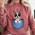 Cute Pocket Boston Terrier Lover Dog Mom Comfort Colors Sweatshirt Crimson