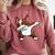 Dabbing Red Boston Terrier Dab Dance Dog Men Women Kids Comfort Colors Sweatshirt Crimson