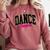 Dance Teacher Leopard Dancing Life Girls Women Dancer Comfort Colors Sweatshirt Crimson