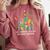 Dinosaurs Teachersaurus Like A Normal Teacher More Awesome Comfort Colors Sweatshirt Crimson