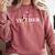 Disney Mickey Mouse Thumbs Up Best Teacher Ever Teacher Comfort Colors Sweatshirt Crimson