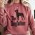 The Dogfather Boston Terrier Dog Funny Dog Gift T-Shirt For Men Women Girls Kids Comfort Colors Sweatshirt Crimson