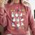 What Are We Doing Today Ghost PE Teacher Team Halloween Comfort Colors Sweatshirt Crimson