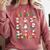 What Are We Doing Today PE Teacher Snowman Christmas Comfort Colors Sweatshirt Crimson