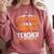 I Don't Need a Costume I'm a Math Teacher Retro Halloween Comfort Colors Sweatshirt Crimson