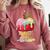 Dripping Apple Ice Cream Cone Cute Teacher Appreciation Comfort Colors Sweatshirt Crimson Dripping Apple Ice Cream Cone Cute Teacher Appreciation Comfort Colors Sweatshirt Crimson