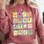 Dual Language Crew Bilingual Spanish Teacher Back To School For Men Women Comfort Colors Sweatshirt Crimson