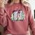 Eagles Teacher School Sports Fan Team Spirit Comfort Colors Sweatshirt Crimson Eagles Teacher School Sports Fan Team Spirit Comfort Colors Sweatshirt Crimson