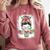Early Head Start Life Messy Bun Back To School Teacher Women Comfort Colors Sweatshirt Crimson Early Head Start Life Messy Bun Back To School Teacher Women Comfort Colors Sweatshirt Crimson