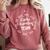 Early Learning TEAM Preschool Teacher Early Learners Crew Comfort Colors Sweatshirt Crimson