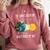 Earth Rotation Earth Day Science Teacher Kids Women Comfort Colors Sweatshirt Crimson