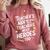 Educators Teacher's Aide Because Even Teachers Need Heroes Comfort Colors Sweatshirt Crimson