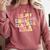 In My English Teacher Era Retro Back To School Literature Men Women Comfort Colors Sweatshirt Crimson