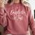 English Teacher Gag For Women English Is Tuff Comfort Colors Sweatshirt Crimson