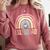 ESL Squad Teacher Crew Team Back To School English Rainbow Comfort Colors Sweatshirt Crimson ESL Squad Teacher Crew Team Back To School English Rainbow Comfort Colors Sweatshirt Crimson