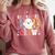 ESL Teacher Boo Crew Halloween Costume Comfort Colors Sweatshirt Crimson