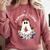 Espooky Vibes Maestra Halloween Spanish Mexican Teacher Comfort Colors Sweatshirt Crimson