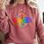Exceptional Educator Squad Special Education Teacher Autism Comfort Colors Sweatshirt Crimson
