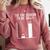 Fa La 8 Math Pun Math Teacher Christmas Comfort Colors Sweatshirt Crimson