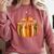 Fall Book Halloween Costume Autumn Pumpkin Teacher Kids Comfort Colors Sweatshirt Crimson