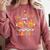 Fall In Love With Learning Autumn Fall Season Teacher Comfort Colors Sweatshirt Crimson