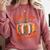 Fall In Love With Learning Book Lover Autumn Pumpkin Teacher Comfort Colors Sweatshirt Crimson