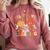 Fall In Love With Learning Shirt Autumn Thanksgiving Teacher Comfort Colors Sweatshirt Crimson