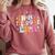 In My Field Day Era Teacher Kids Cute Groovy Field Day Comfort Colors Sweatshirt Crimson