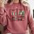 First Data Then Christmas I'm Earning A Break Sped Teacher Men Women Comfort Colors Sweatshirt Crimson