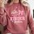 First Day Of School Teacher Girl Coquette Hello Kindergarten Comfort Colors Sweatshirt Crimson