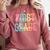 First Grade Dream Team Back To School 1st Grade Teacher Comfort Colors Sweatshirt Crimson